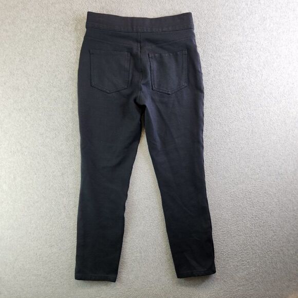 Spanx Pants Womens Small Black The Perfect Cropped Straight Leg Slimming Pull On - Picture 13 of 14